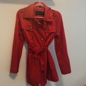 Guess red Trench coat